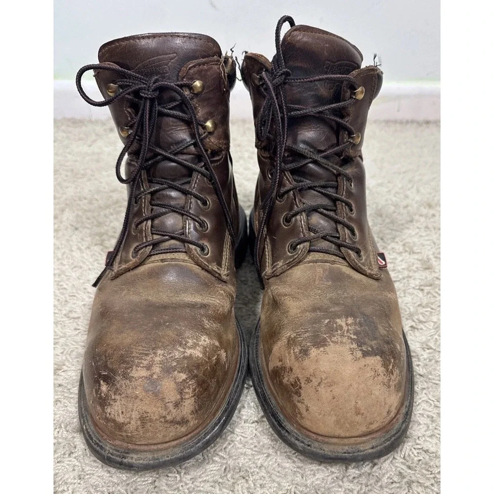 Red Wing Mens 9.5 E Dynaforce 6-Inch Waterproof Steel Toe USA Boots 4215 Rugged